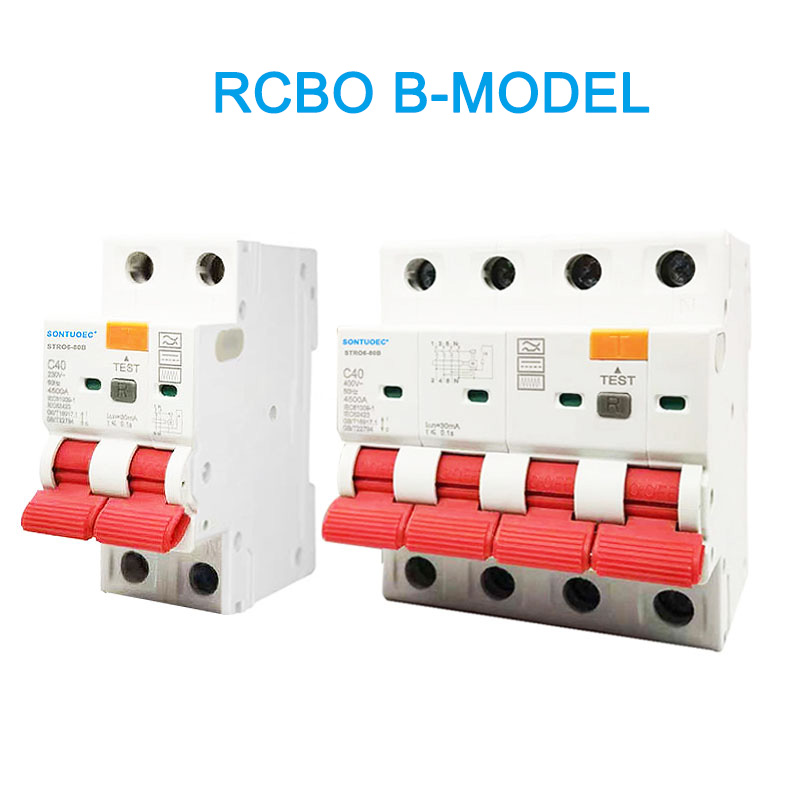 Rcbo b модели 2p 4p 4p боқимондаи ҷории ҷории ҷорӣ