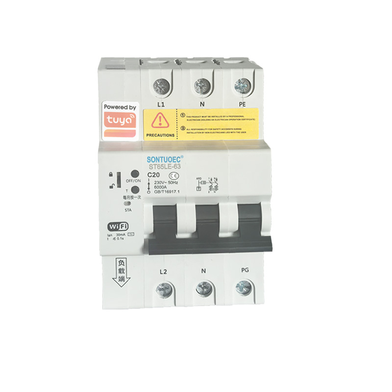 WiFi ST65LE-63wf2 Силсилаи бисёрфунксионалии IoT Intelligent RCBO рахнакунандаи интеллектуалӣ